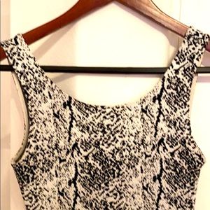 Snakeskin Print Mini Dress